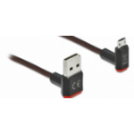 DeLOCK EASY-USB 2.0 Cable Type-A male to EASY-USB Type Micro-B male angled up / down 0.5 m black