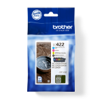 Brother LC-422VAL Ink cartridge multi pack Bk,C,M,Y, 4x550 pages Pack=4 for Brother MFC-J 5340
