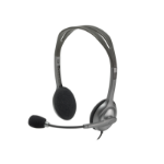 Logitech 981-000459 headphones/headset Wired Head-band Office/Call center Black, Silver