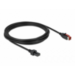 DeLOCK PoweredUSB cable male 24 V to 2 x 4 pin male 3 m for POS printers and terminals