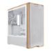 Lian Li Lancool LAN217W computer case Midi Tower White, Wood