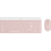 Logitech MK470 Slim Combo Tastatur Maus enthalten Büro RF Wireless AZERTY Französisch Pink