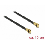 DeLOCK 89642 coaxial cable 1.13 0.1 m MHF IV/ HSC MXHP32 Black, Gold