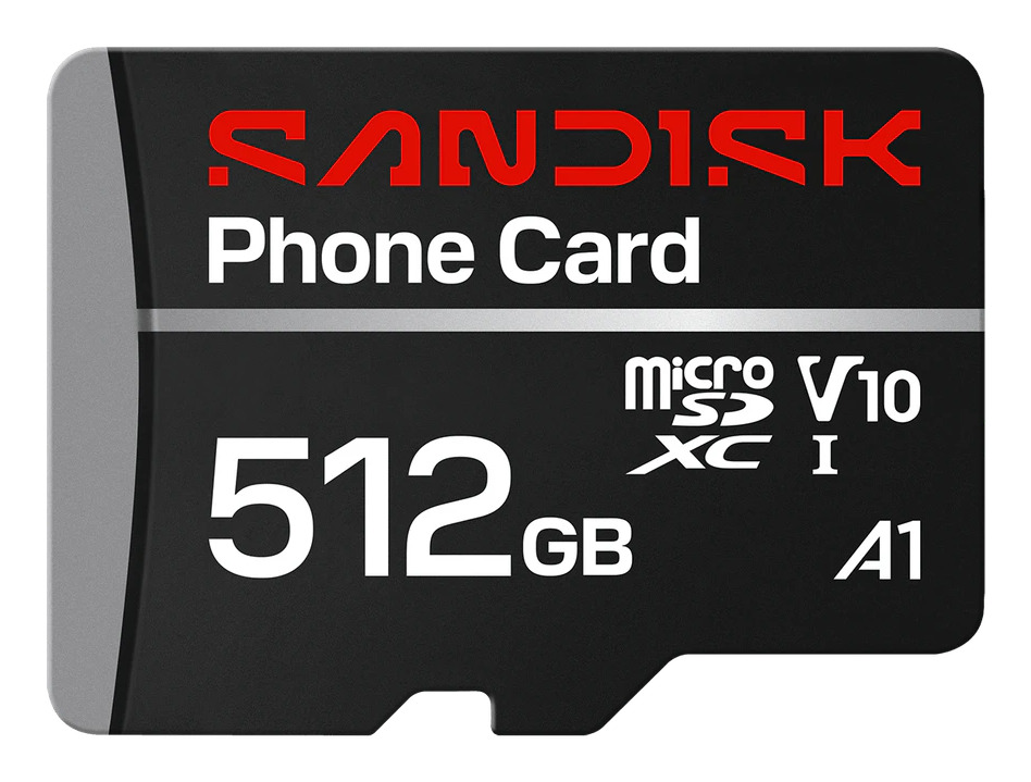 Image of Sandisk PHONE CARD MICROSDXC 512GB