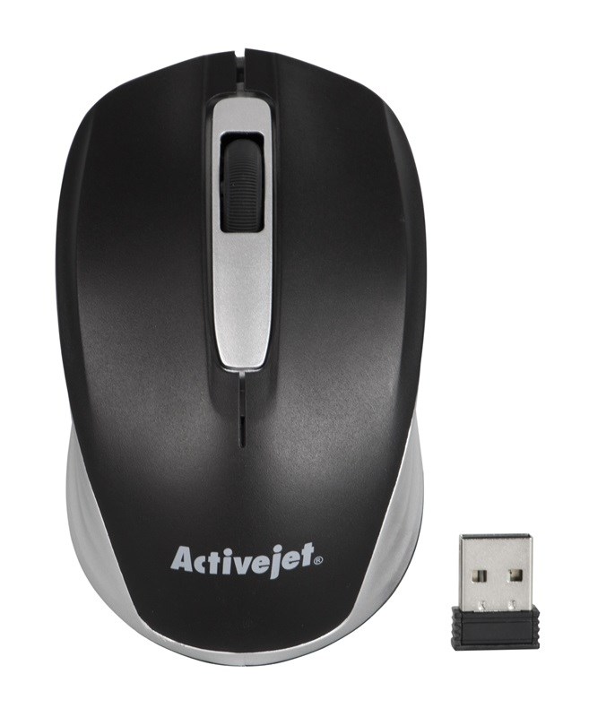 ACJ Activejet AMY-313 Mouse wireless USB (optical; 1200 DPI; black and gray)