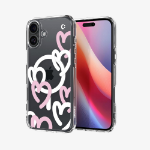 Spigen Ultra Hybrid (MagFit) mobiele telefoon behuizingen 15,5 cm (6.1") Hoes Roze, Transparant, Wit