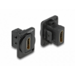 DeLOCK 87810 tussenstuk voor kabels HDMI Zwart
