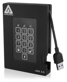 Image of Apricorn Aegis Padlock Fortress 500GB external hard drive Black