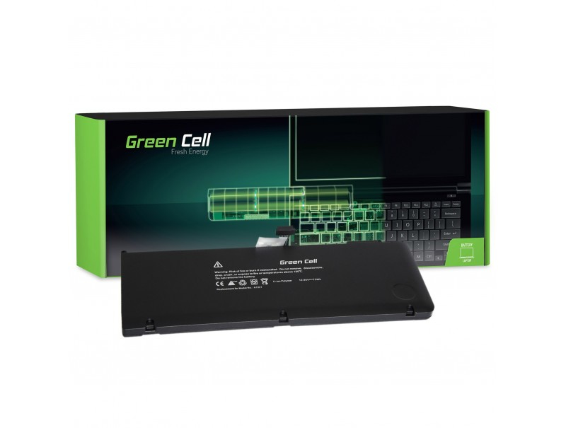 EU Product - Battery for Macbook Pro 15 A1286 2009-2010, 10.95V 5200mAh