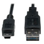Tripp Lite UR030-006 USB cable 72" (1.83 m) USB 2.0 USB A Mini-USB B Black