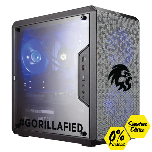 Gorilla Gaming Lite v3 Signature Edition - i3 9100F 3.6GHz, 8GB RAM, 240GB SSD, RX 570 4GB Gorilla Gaming Lite v3 Signature Edition - i3 9100F 3.6GHz, 8GB RAM, 240GB SSD, RX 570 4GB