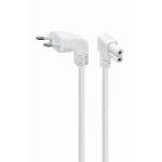 Gembird PC-184L-VDE-2.5M-W electriciteitssnoer Wit 2,5 m C7 stekker