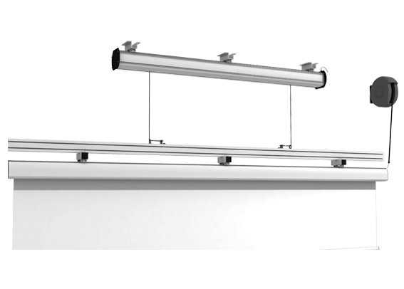 Screen International Screen Winch 400cm Wide (3 cartons) includes RF with remote and internal LVC.