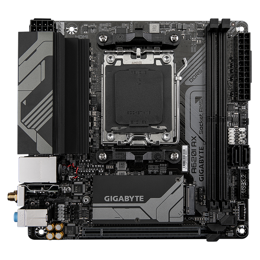 Image of Gigabyte A620I AX motherboard AMD A620 Socket AM5 mini ITX