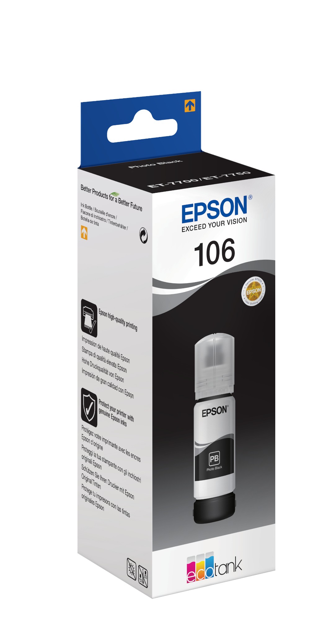 Epson 106 EcoTank Ink Bottle Photo Black C13T00R140