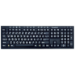 AI Squared Zoomtext Keyboard - White letters on Black keys-  USB.