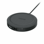 mophie Wireless Charging Hub Universal Black AC Fast charging Indoor