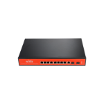 Wi-Tek WI-PMS310GF-UPS+V2 network switch Managed L2 Gigabit Ethernet (10/100/1000) Power over Ethernet (PoE) Black, Orange