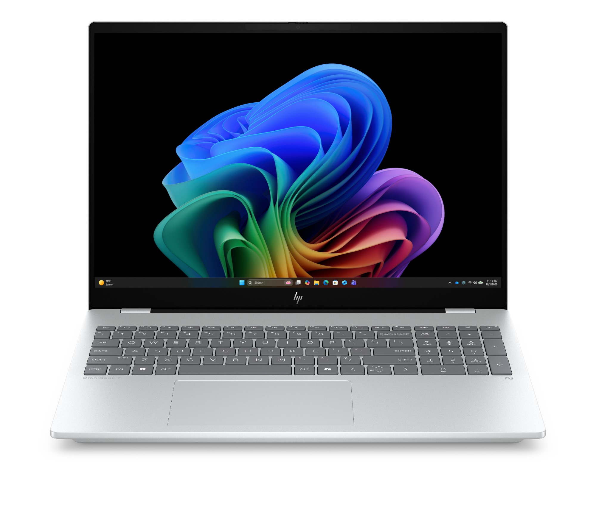 HP OmniBook 7 Laptop Next Gen AI 16-bh0004nax Copilot+ PC Intel Core Ultra 5 325 40.6 cm (16") 2.5K 16 GB LPDDR5x-SDRAM 1 TB SSD Wi-Fi 7 (802.11be) Windows 11 Home Silver