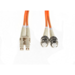 4Cabling 20m LC-ST OM1 Multimode Fibre Optic Cable: Orange