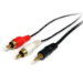 StarTech.com 3 ft Stereo Audio Cable - 3.5mm Male to 2x RCA Male