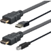 Vivolink PROHDMIUSBAB5AMP video cable adapter 5 m HDMI + USB Type-A HDMI + USB Type-B Black