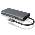 ICY BOX IB-DK4040-CPD Wired USB 3.2 Gen 1 (3.1 Gen 1) Type-C Anthracite, Black