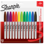 Sharpie 30075PP permanent marker Fine tip Assorted colours 12 pc(s)