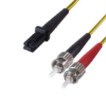 connektgear 5m Duplex Fibre Optic Multi-Mode Cable OM1 62.5/125 Micron MT to ST Yellow