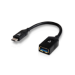 V7 V7U3C-BLK-1E USB-kablar 0,1 m USB 3.2 Gen 1 (3.1 Gen 1) USB C USB A Svart