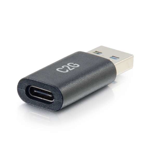 Photos - Cable (video, audio, USB) C2G USB-C® Female to USB-A Male SuperSpeed USB 5Gbps Adapter Converter 544 