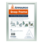 Announce A3 Silver Snap Frame
