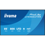 iiyama LH6566UHSB-B1AG beeldkrant Digitale signage flatscreen 165,1 cm (65") LCD Wifi 800 cd/m² 4K Ultra HD Zwart Type processor Android 24/7