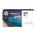 HP 312Z2A/878 Ink cartridge cyan 1000ml for HP PageWide XL Pro 5200/8200