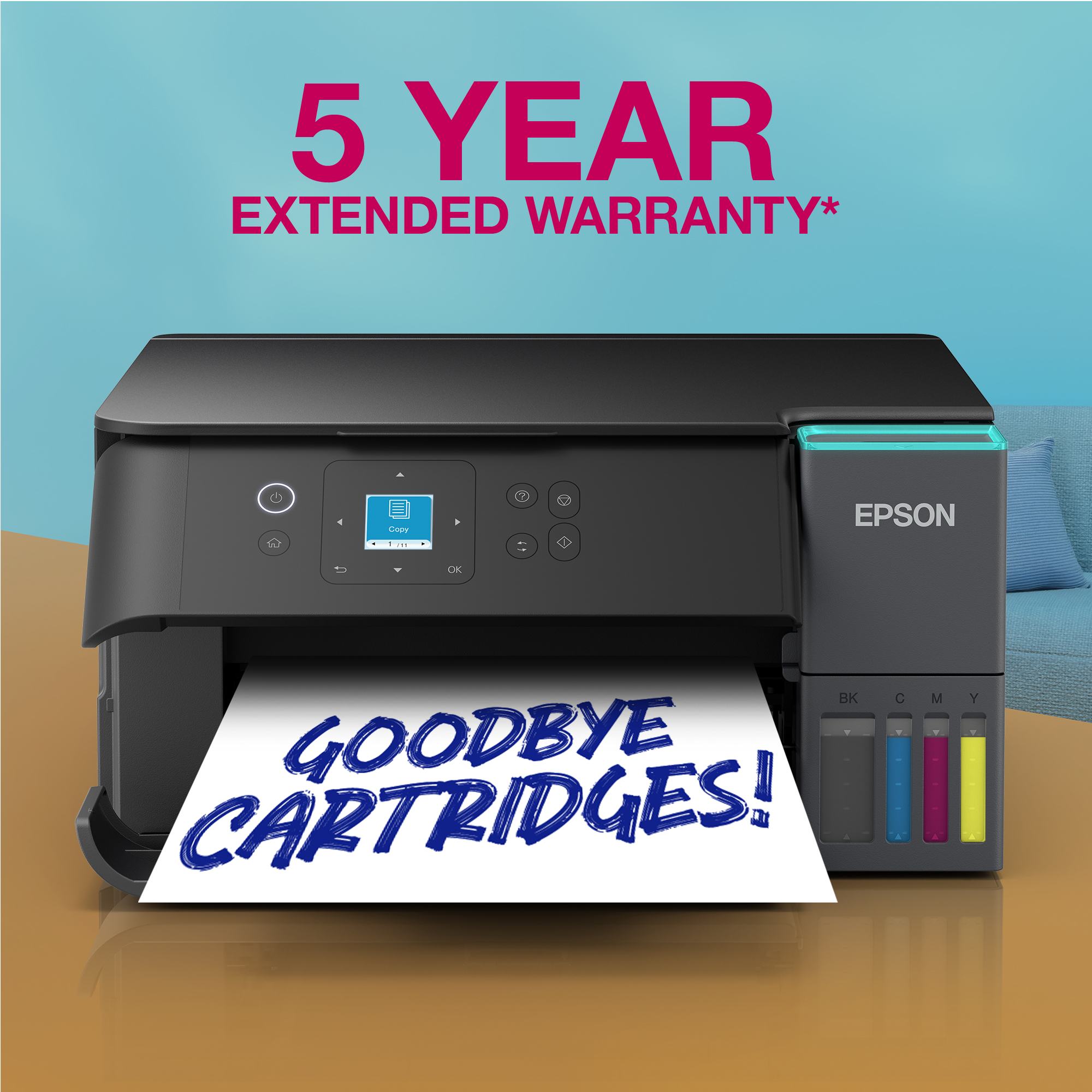 Epson EcoTank ET-2951 Wireless Colour 3-in-1 Inkjet Printer C11CL41403