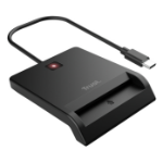 Trust 26253 smart card reader Indoor USB Type-C Black