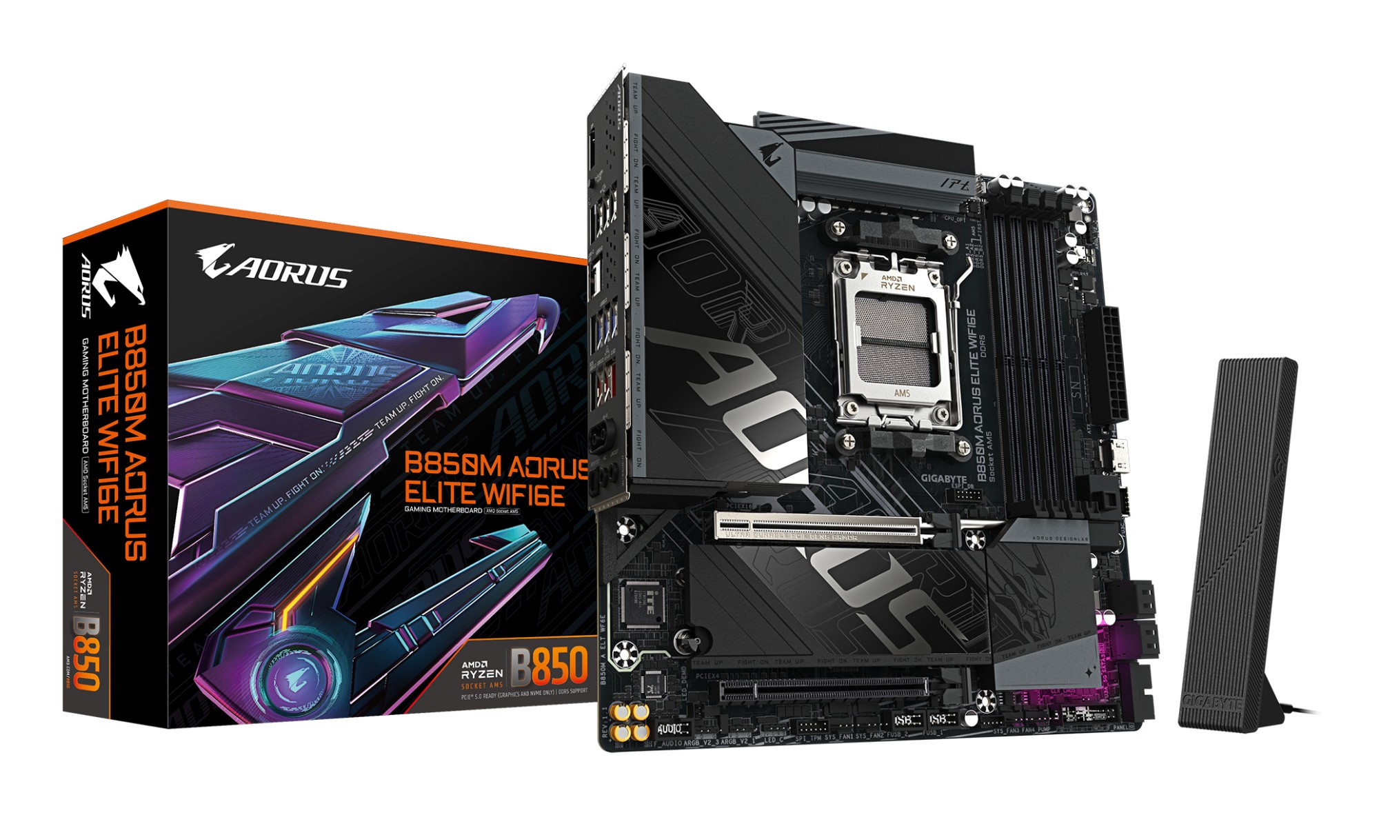 GIGABYTE B850M AORUS ELITE WIFI6E Motherboard - AMD Ryzen 9000 Series