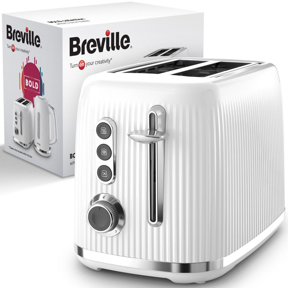 VTR037 Bold 2-Slice Toaster White thumbnail