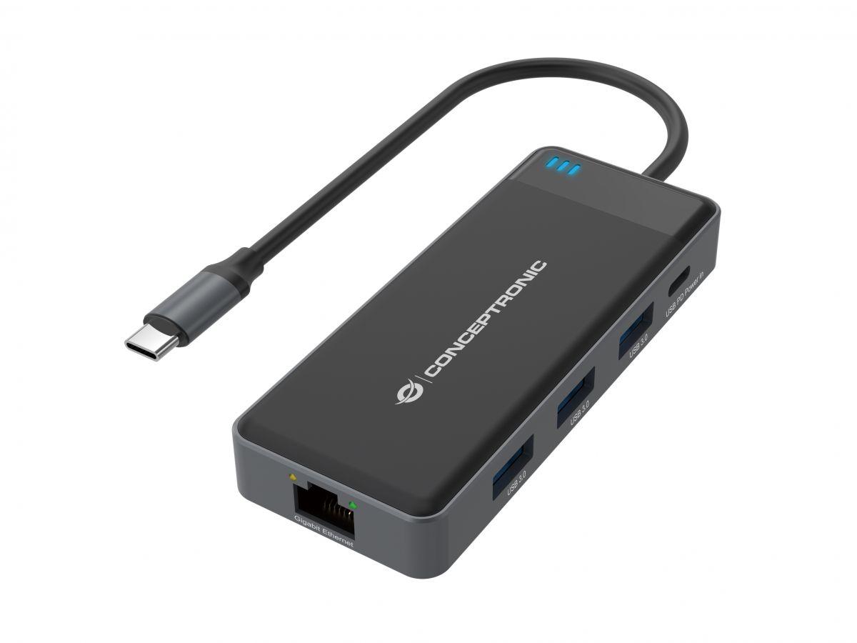 Photos - Other for Laptops Conceptronic DONN14G notebook dock/port replicator Wired USB 3.2 Gen 1 