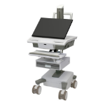 Ergotron M031-0101-110001-1-0 houder & standaard all-in-one pc/werkstation 19,5 kg Wit, Grijs 61 cm (24")