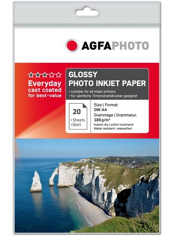 Image of AgfaPhoto AP18020A4 photo paper Gloss A4