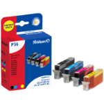 Pelikan 4111784/P36 Ink cartridge multi pack Bk,C,M,Y, 4x5.57K pages 12ml Pack=4 (replaces Canon CLI-571BKXL CLI-571CXL CLI-571MXL CLI-571YXL) for Canon Pixma MG 5750/7750