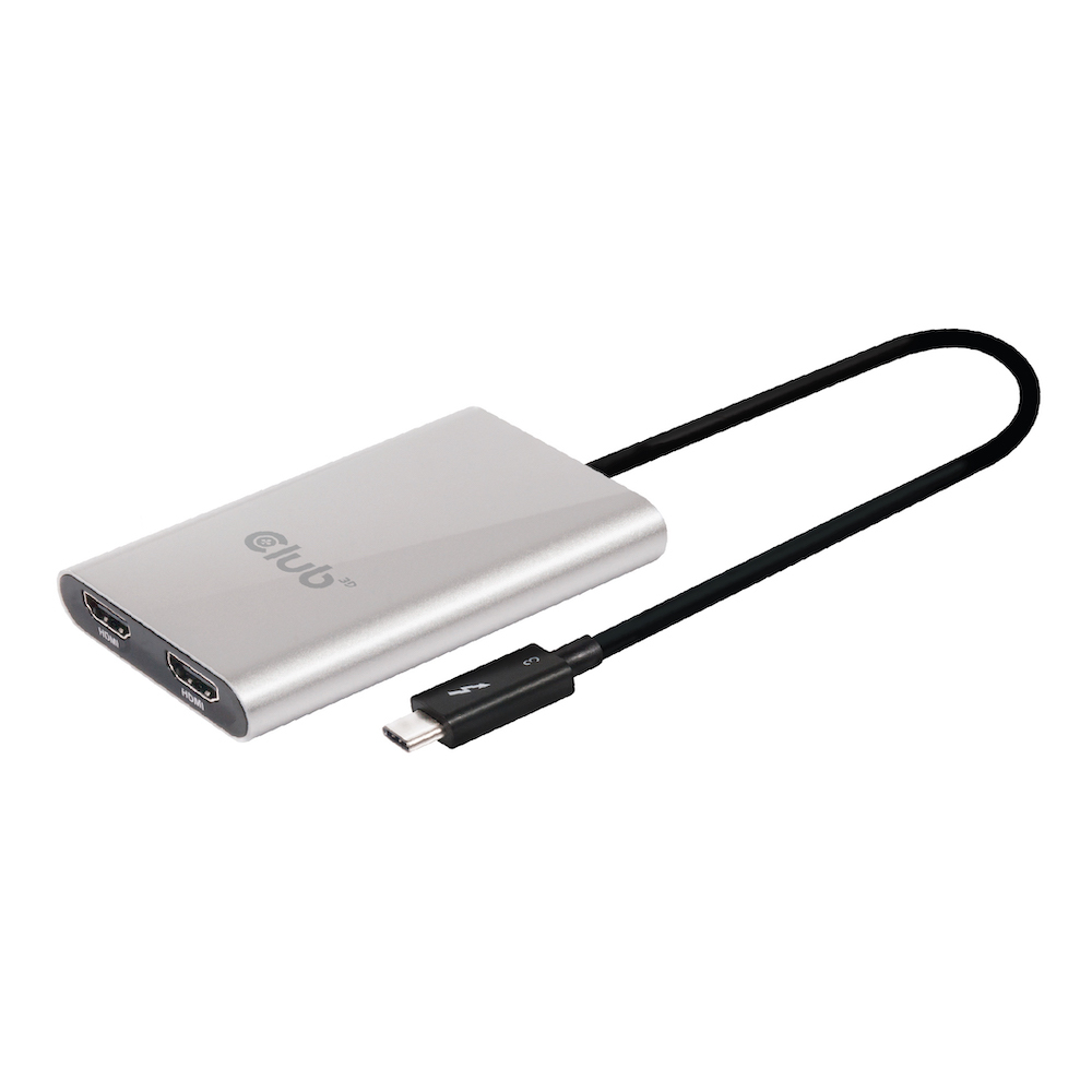 Image of CLUB3D Thunderbolt 3 to Dual HDMI 2.0 Adapter