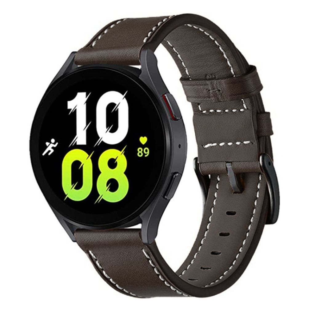 EU Product - Forerunner 265 / 255 / Vivoactive 4 / Venu 2 Leather Watch Band - Brown thumbnail