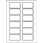 Avery L4782-20 75 x 40mm Self Adhesive Silk Name Badges 20 Sheets - 12 Labels per Sheet