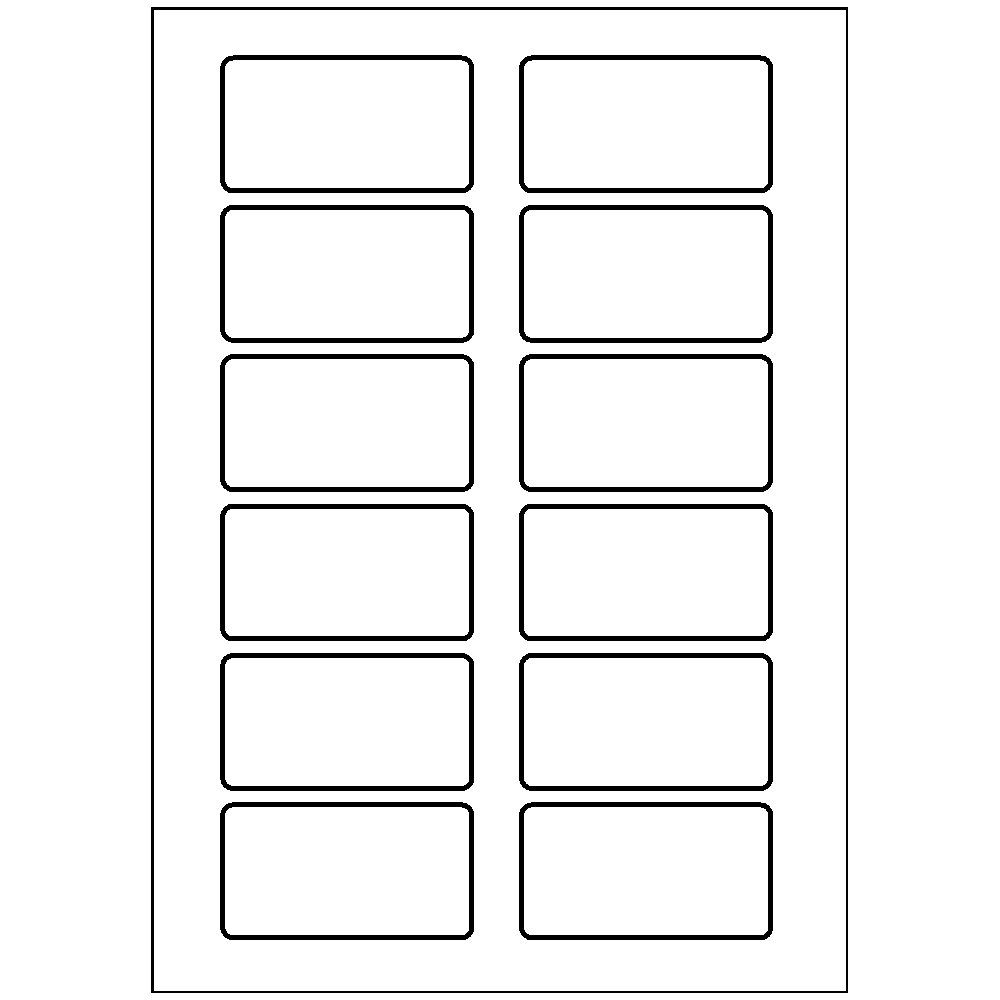 Avery L4782-20 75 x 40mm Self Adhesive Silk Name Badges 20 Sheets - 12 Labels per Sheet