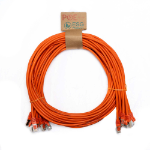 Cablenet 1m Cat6a RJ45 Orange S/FTP LSOH 26AWG Snagless Booted Patch Lead (PK 10)