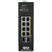 Tripp Lite NGI-S08C2POE8 8-Port Lite Managed Industrial Gigabit Ethernet Switch - 10/100/1000 Mbps, PoE+ 30W, 2 GbE SFP Slots, -10° to 60°C, DIN Mount