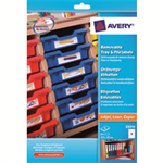 Avery UK Removable Tray & File Labels Removable labels 155 x 35 mm White (Pack 64 Labels) - E3214