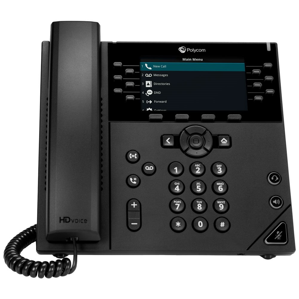 2200-48840-025 Poly VVX 450 12-line Desktop Business IP Phone with dual 10/100/1